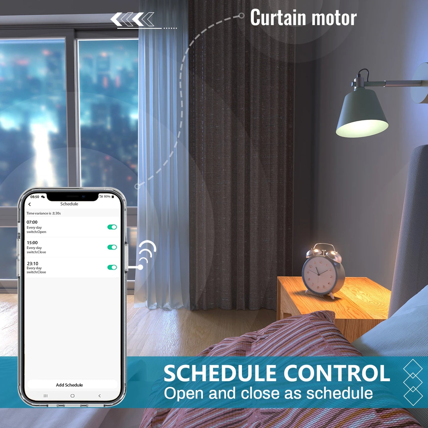 Mini Smart Electric Curtain Motor