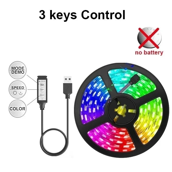 Smart RGB LED Strip Light (USB, Bluetooth, APP Control)