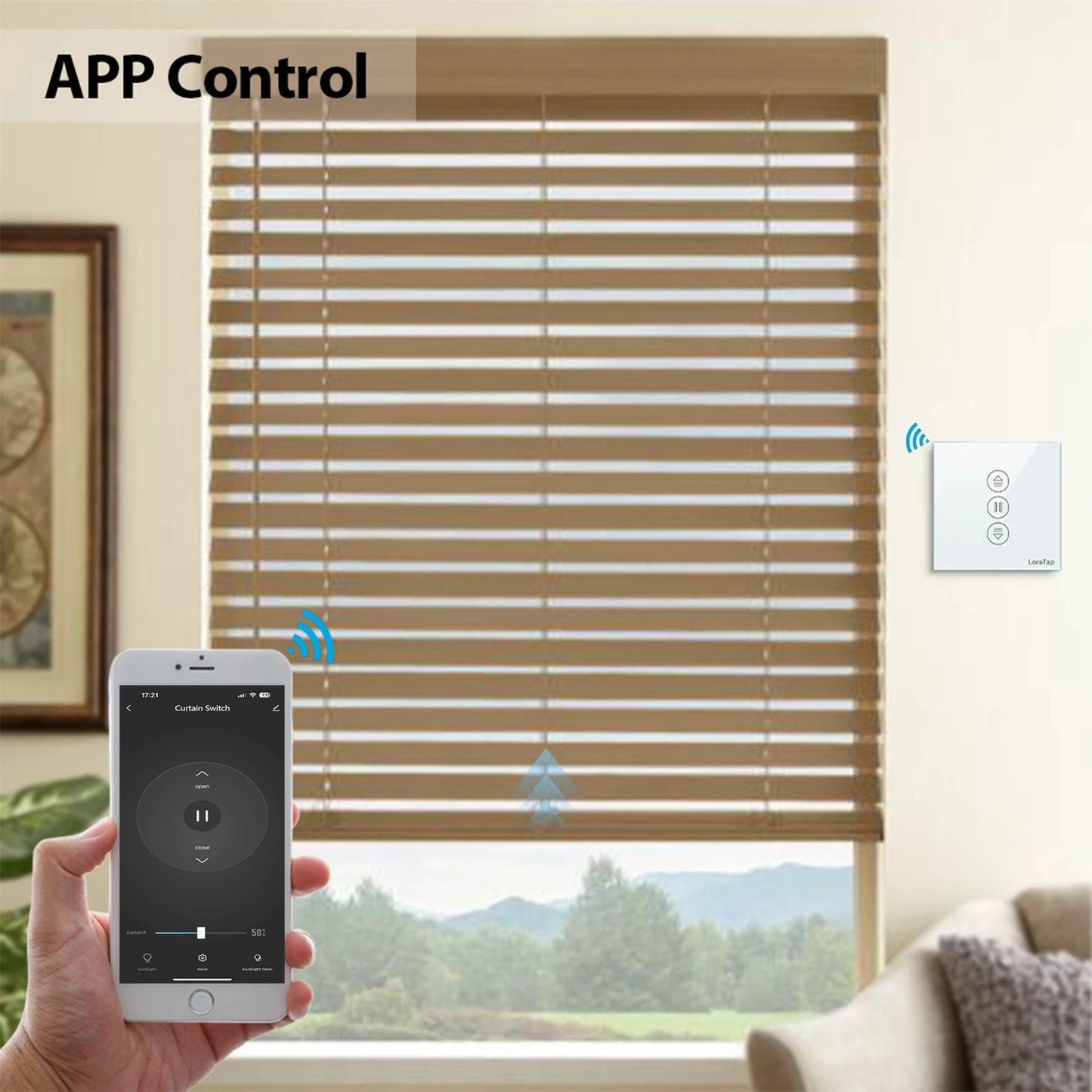 Tuya Smart Curtain/Blind Switch, EU Version