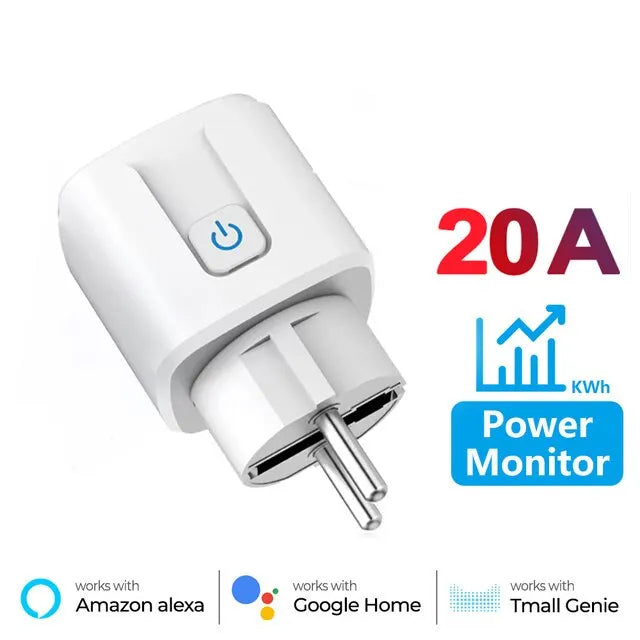 EU Smart Socket 16A/20A –  WiFi, Energy Monitor