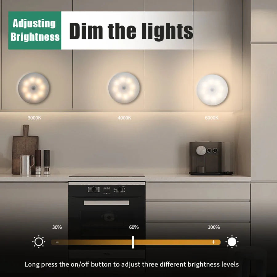 Smart Motion Sensor Night Light (USB Rechargeable)