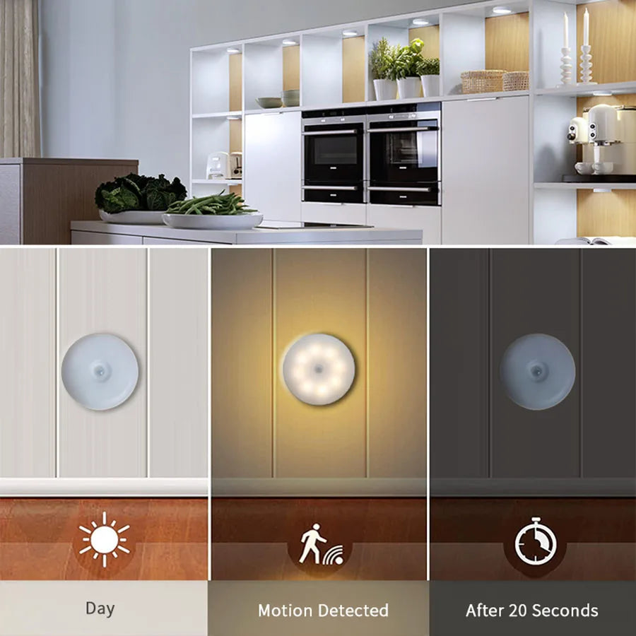 Smart Motion Sensor Night Light (USB Rechargeable)