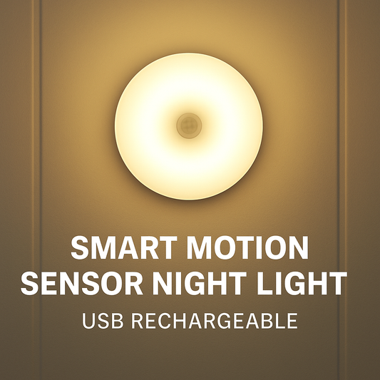 Smart Motion Sensor Night Light (USB Rechargeable)